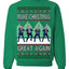 Make Christmas Great Again Shimmy Dance USA President Ugly Christmas Sweater Crewneck Sweatshirt