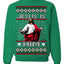 Jesus Is Him Funny Gen Z Viral Meme Shades Slang Ugly Christmas Sweater Crewneck Sweatshirt