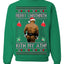 Merry Chrithmith Kith My Ath, Butt Viral Kiss My Ass Boxing Fight Meme, Funny Ugly Christmas Sweater Crewneck Sweatshirt