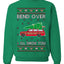 Bend Over & I'll Show You Colored Ugly Christmas Sweater Unisex Crewneck Sweatshirt
