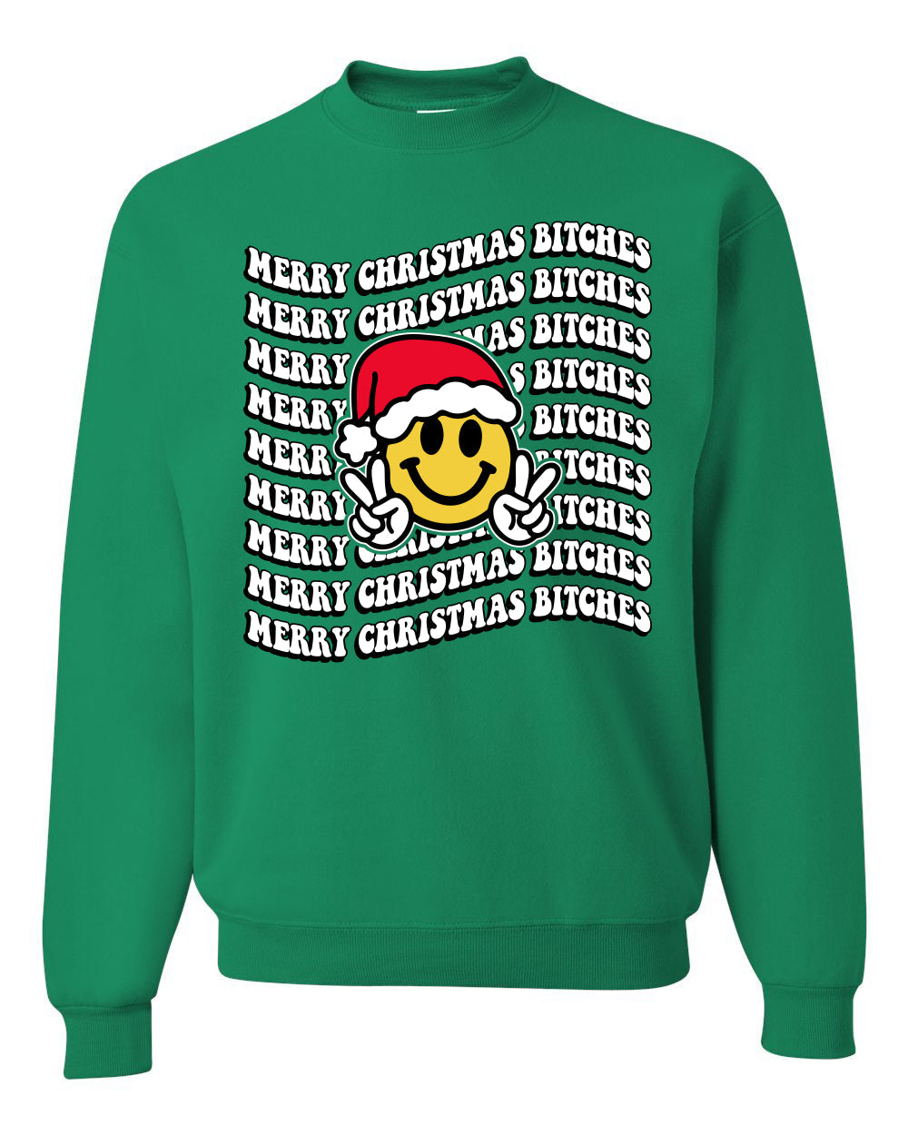 Merry Christmas Bitches Christmas Sweater Unisex Crewneck Sweatshirt