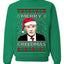 Merry Creedmas Office Humor TV Ugly Christmas Sweater Unisex Crewneck Sweatshirt
