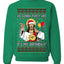 Gonna Party Like It's My Birthday Jesus Ugly Christmas Sweater Unisex Crewneck Sweatshirt