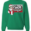 F Around And Find Out Santa Sign Ugly Christmas Sweater Unisex Crewneck Sweatshirt