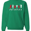 Iconic Holiday Movie Charcters Friends Parody Red White Ugly Christmas Sweater Unisex Crewneck Sweatshirt
