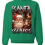 Santa Claus Bootleg Rap Music Style Ugly Christmas Sweater Crewneck Sweatshirt