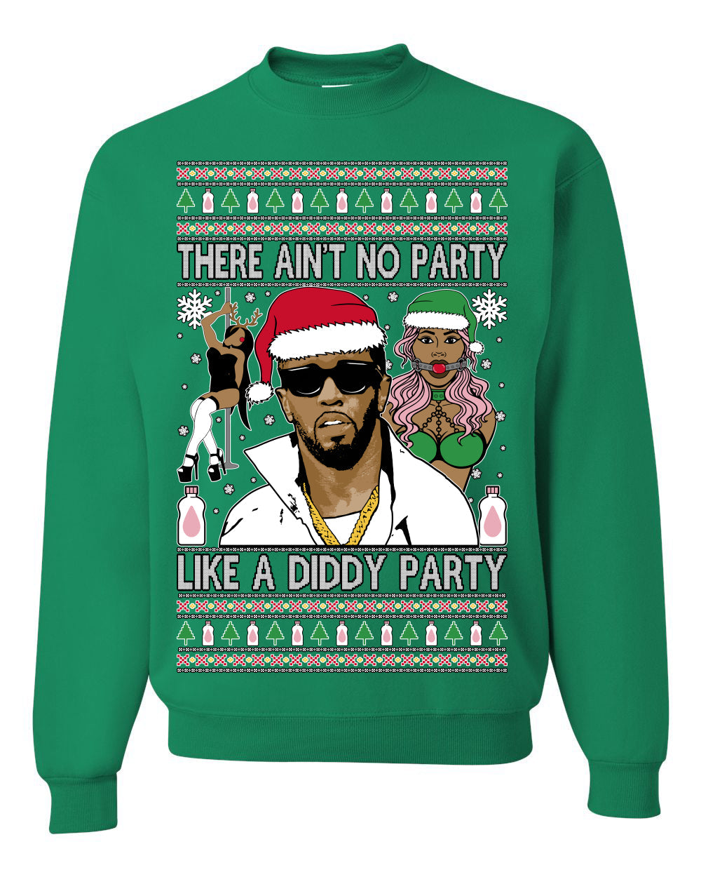There Ain't No Party Like a Diddy Party Viral Music Meme Ugly Christmas Sweater