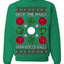 Deck the Halls with Bocce Balls, Funny Classic Italy Italian Sports Ugly Christmas Sweater Crewneck Sweatshirts