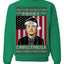 Merry Christmusk Funny Dark MAGA Santa Elon Doge Meme Ugly Christmas Sweater Crewneck Sweatshirts