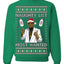 Naughty List Most Wanted, Funny Santa P Diddy Diddler Funny Party Viral Music Baby Oil Meme Ugly Christmas Sweater Crewneck Sweatshirt