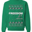 Freedom, Charlie Kirk Political Activist, Right Wing, Ugly Christmas Sweater, Crewneck Sweatshirts