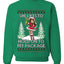 Hold My Package, Funny Unisex Ugly Christmas Crewneck Sweatshirts