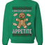 I Brought My Appetitie, Unisex Ugly Christmas Crewneck Sweatshirts