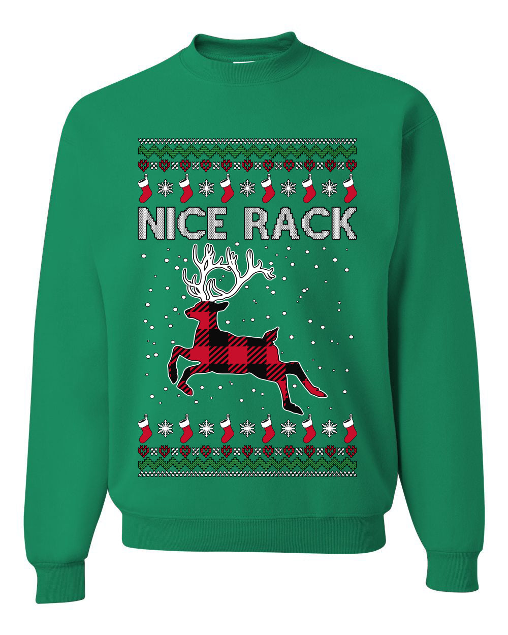Nice Rack Well Hung, Unisex Ugly Christmas Sweater, Crewneck Sweatshirts
