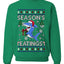 Season's Eatings Shark, Unisex Ugly Christmas Sweater Crewneck Sweatshirts