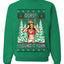 Funny, Knives Popstar Dancing, Music Lover Comedic Christmas Sweater Design, Unisex Crewneck Sweatshirts