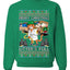 Litters Full Cat, Unisex Ugly Christmas Sweater Crewneck Sweatshirts