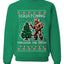 Squatching Through The Snow Bigfoot, Unisex Ugly Christmas Sweater Crewneck Sweatshirts