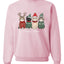 Meowy Catmas, Christmas Cat Lover Design, Unisex Christmas Sweater, Crewneck Sweatshirts
