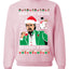 Leo Christmas Funny Meme The Eggnog  Ugly Christmas Sweater Unisex Crewneck Sweatshirt