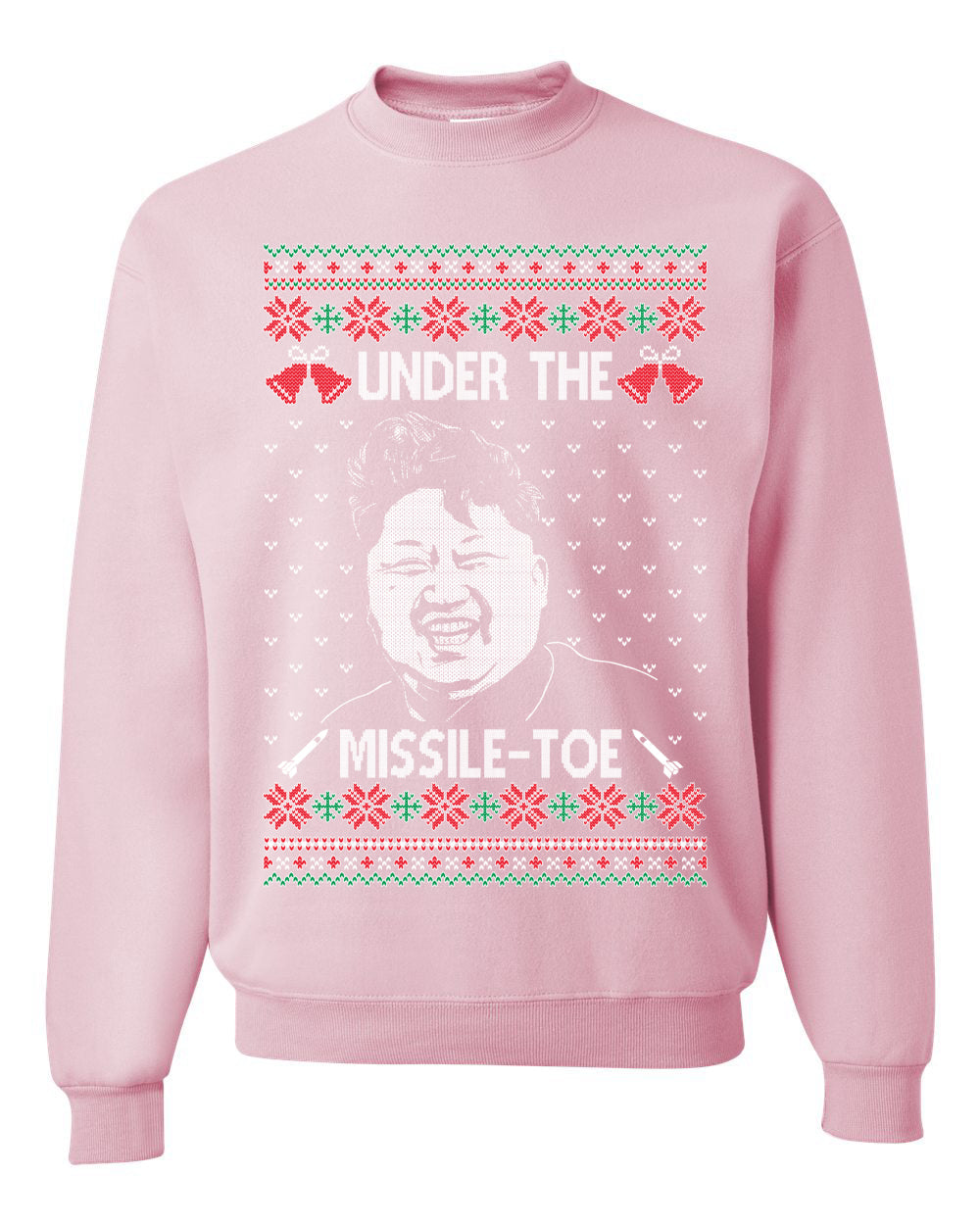 Under The Missle Toe Ugly Christmas Sweater Unisex Crewneck Sweatshirt