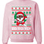 Yo Yo Yo Black Santa Ugly Christmas Sweater Unisex Crewneck Sweatshirt