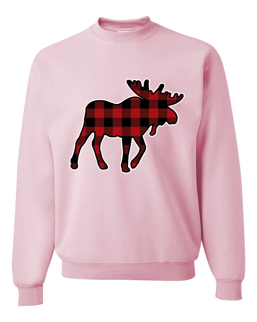 Plaid Buck  Unisex Crewneck Sweatshirt