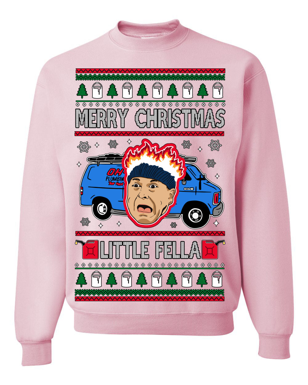 Merry Christmas Little Fella Funny 90s Harry Movie Quote Ugly Christmas Sweater