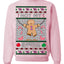 Not My Gumdrop Buttons Funny Classic Movie Quote Ugly Christmas Sweater Crewneck Sweatshirt
