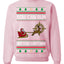 You Can Run But You Can't Hide Santa Sleigh Reindeer Ugly Christmas Sweater Crewneck Sweatshirt