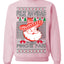 Feliz Navidad Puro Pinche Pari Funny Spanish Song Ugly Christmas Sweater Crewneck Sweatshirt