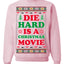 Die Hard is a Christmas Movie Classic, McClane Hans Nakatomi Plaza Xmas Party Holiday Movies Ugly Christmas Sweater Crewneck Sweatshirt
