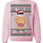 Ask Your Mom If I'm Real Funny Censored Santa Claus Ugly Christmas Sweater Crewneck Sweatshirt