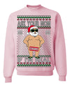 Ask Your Mom If I'm Real Funny, Funny Dirty Inappropriate Censored Santa Claus Ugly Christmas Sweater Crewneck Sweatshirt