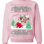 Grandma Got Run Over by a Reindeer, Funny Animated Design Rein Deer Kids TV Song Movie Ugly Christmas Sweater Crewneck Sweatshirt