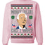 Merry Uh Did I Win? Funny Confused Joe Biden Election 2024 Ugly Christmas Sweater Crewneck Sweatshirt