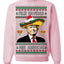 Feliz Navidad Mi Amigos Funny President Ugly Christmas Sweater Crewneck Sweatshirt