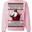 Jesus Is Him Funny Gen Z Viral Meme Shades Slang Ugly Christmas Sweater Crewneck Sweatshirt