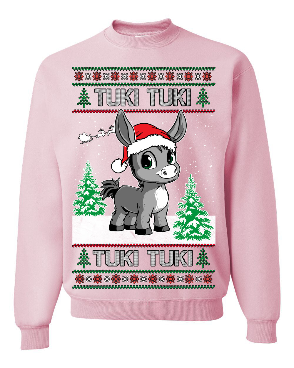 Tuki Tuki Tuki Funny Spanish Music Lyrics Ugly Christmas Sweater Crewneck Sweatshirt