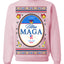 Ultra MAGA Superior Agenda Trump 2024 Funny Beer Logo Ugly Christmas Sweater Crewneck Sweatshirt