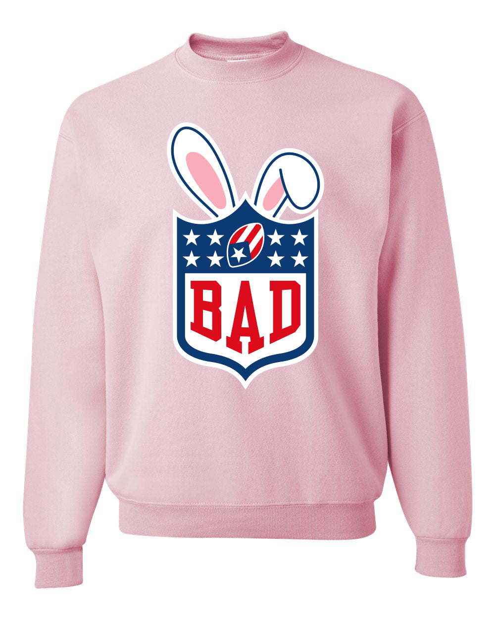 Bunny Bowl Football BAD Parody Sweater, Unisex Crewneck Sweatshirts