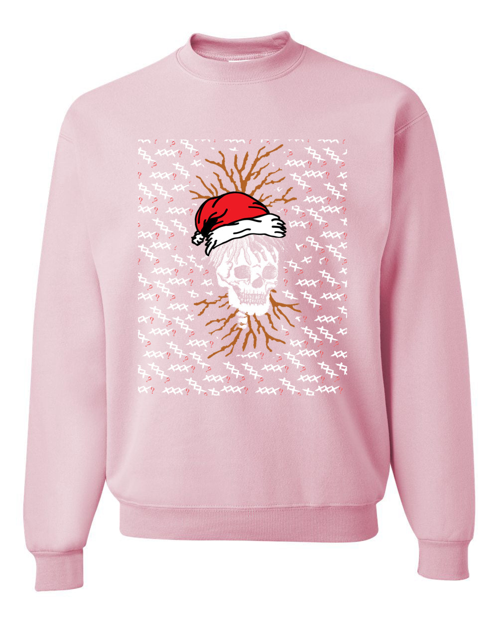 RIP XXXTentacion Santa Skull Xmas Bad Vibes XXX ? Ugly Christmas Sweater Unisex Crewneck Sweatshirt