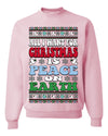 All I Want For Christmas Is Peace on Earth  Ugly Christmas Sweater Unisex Crewneck Sweatshirt