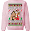 Santa the Plug Hos In This House Ugly Christmas Sweater Unisex Crewneck Sweatshirt