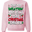 Due To Inflation This Is My Ugly Christmas Sweater Ugly Christmas Sweater Unisex Crewneck Sweatshirt