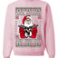 F Around And Find Out Santa Ugly Christmas Sweater Unisex Crewneck Sweatshirt