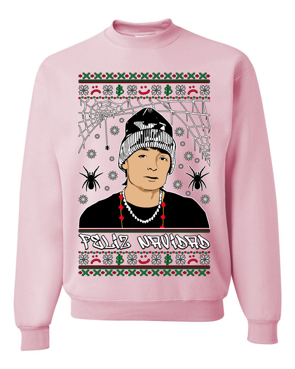 Peso Feliz Navidad Pluma Ugly Christmas Sweater Unisex Crewneck Sweatshirt