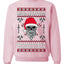 Valhalla Deck The Halls With Skulls & Bodies Ugly Christmas Sweater Unisex Crewneck Sweatshirt