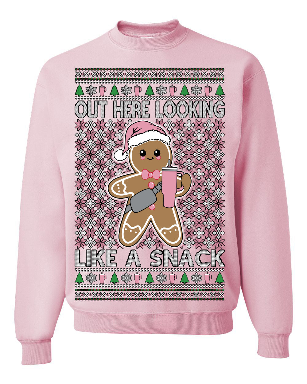 Out Here Looking Like a Snack Cute Xmas Cookie Ugly Christmas Sweater