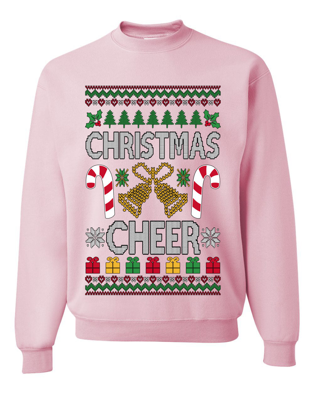 Christmas Cheer, Unisex Ugly Christmas Sweater, Crewneck Sweatshirts